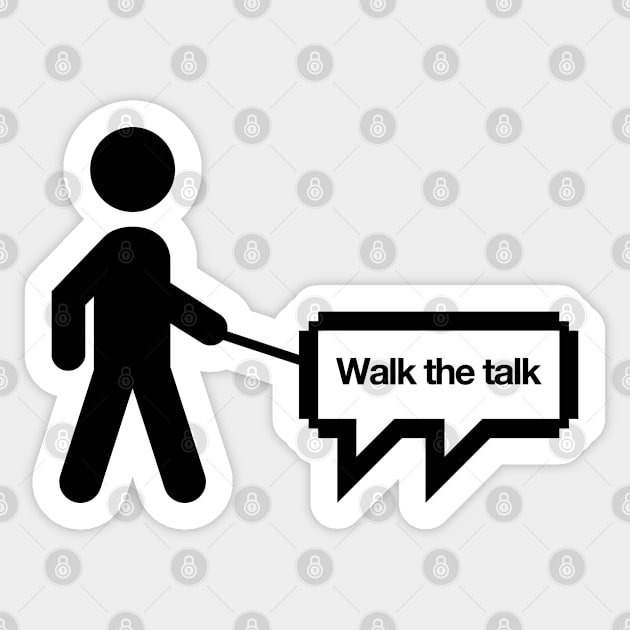 Walk the talk Sticker by JBLAIS DESIGN 